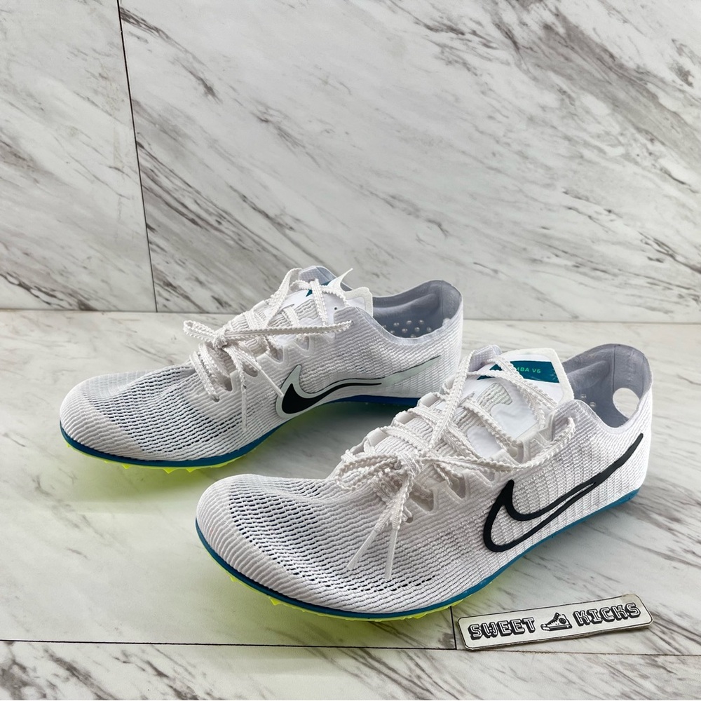 Nike Zoom Mamba 6 White Bright Spruce Men Size  Track and Field